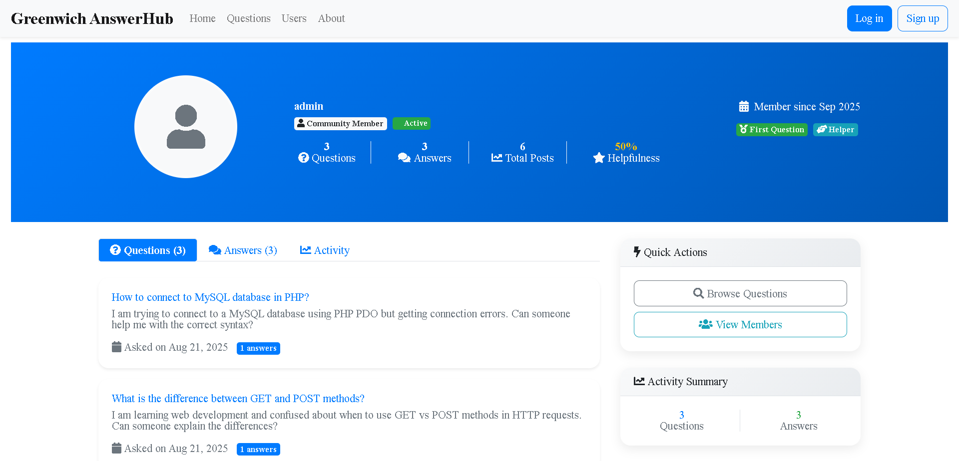 AnswerHub - Categories