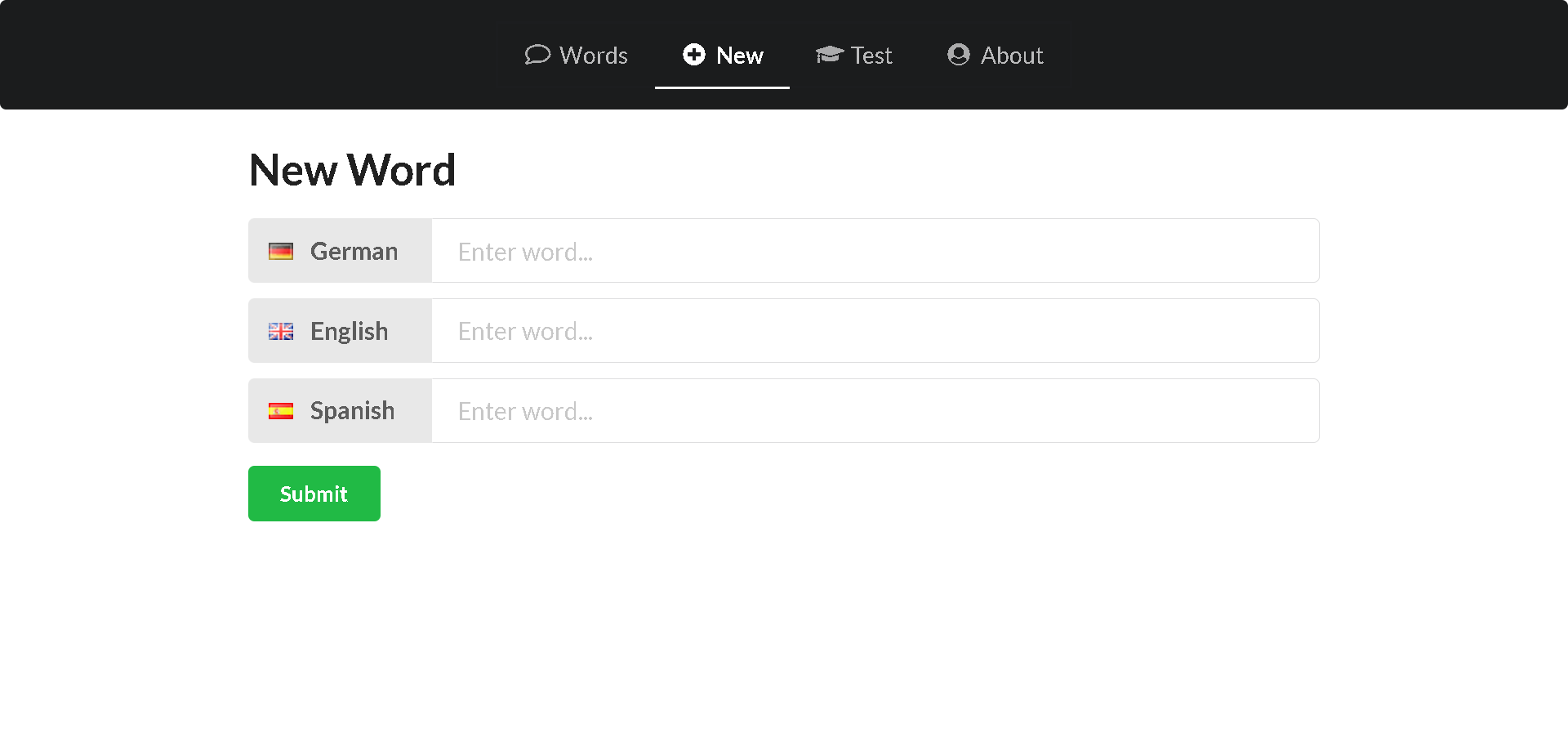 Vocab Builder - Add Word